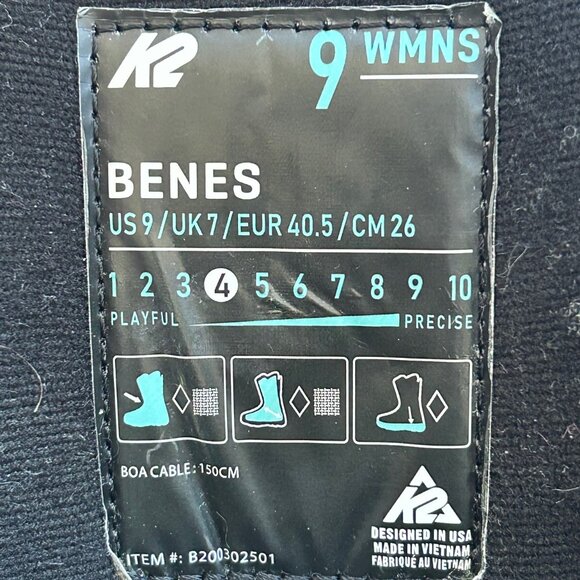 K2 Benes Womens Snowboard Boots 2023 - Picture 4 of 4